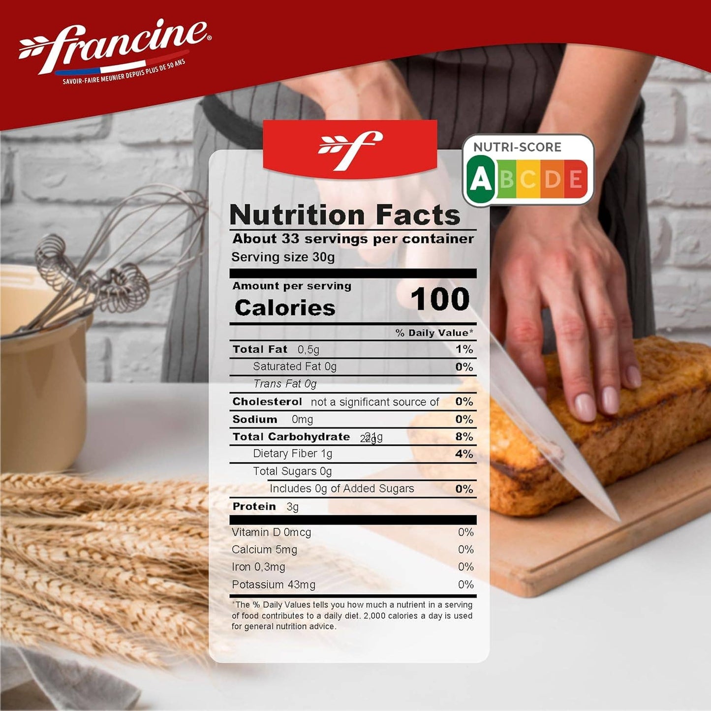 French All Purpose Organic T.55 Wheat Flour - 2.2 lbs