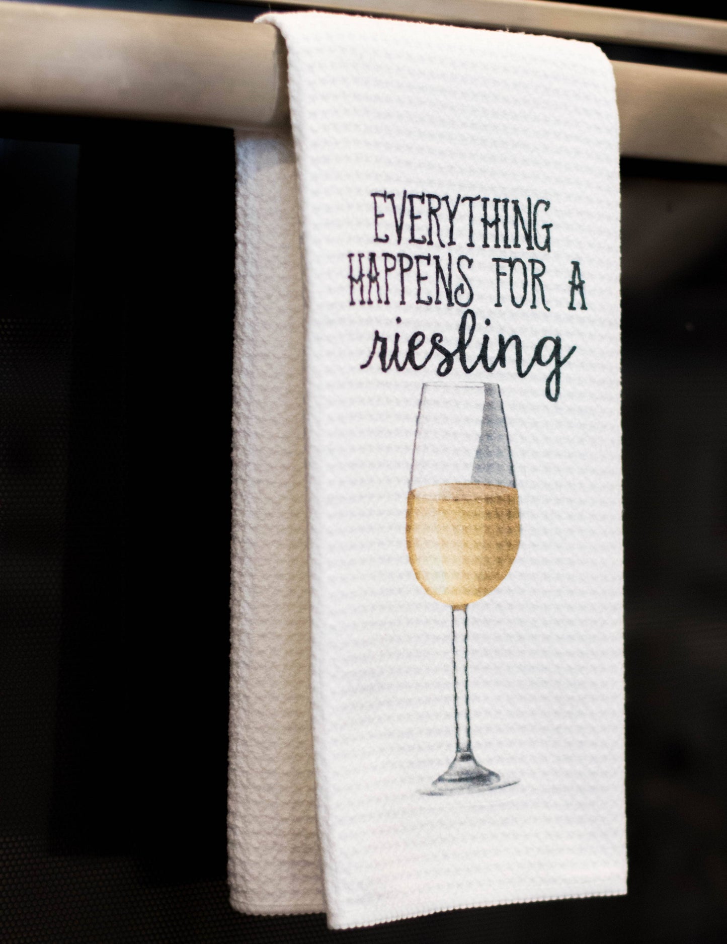 Wine Funny Kitchen Towels: Rose