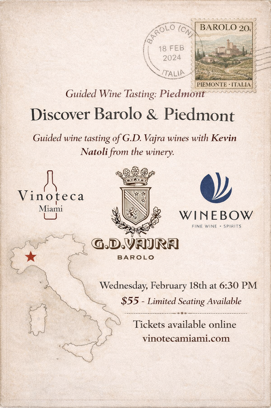 Guided Wine Tasting: Piedmont GD Vajra