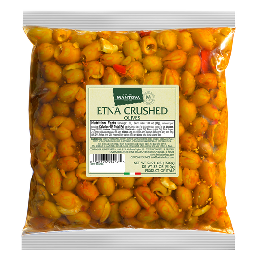 Mantova Etna Crushed Olives, 3.3 lb.