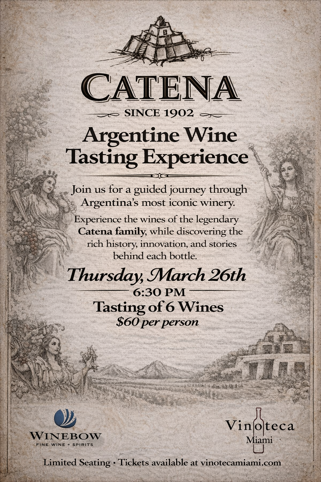 Guided Wine Tasting: Catena Wines
