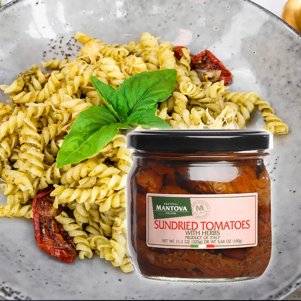 Mantova Sundried Tomatoes with Herbs, 11.3 oz.